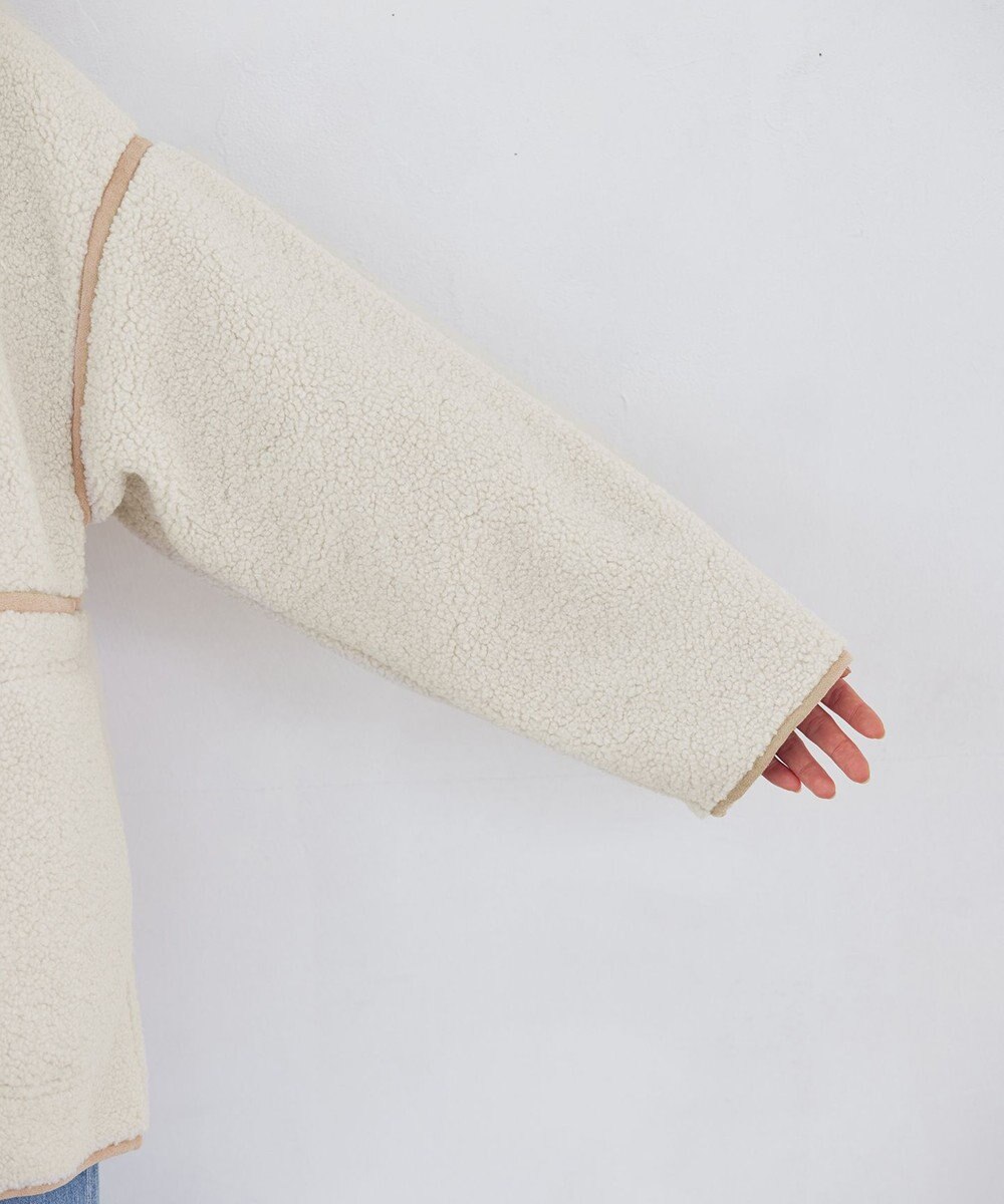 Tiaclasse 2wayリバーシブルボアショートブルゾン 