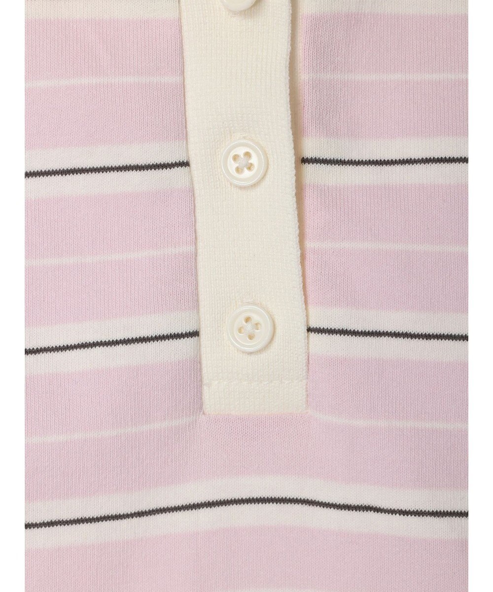 earth music&ecology 襟付きボーダープルオーバー 