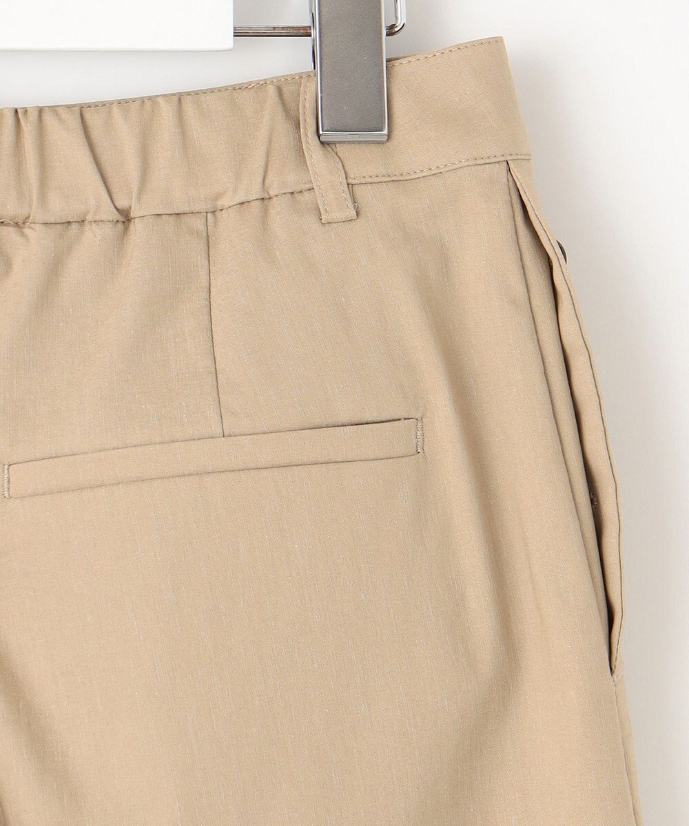 J.PRESS LADIES 【洗える・セットアップ対応】セルロースリネンストレッチ セミワイド パンツ 