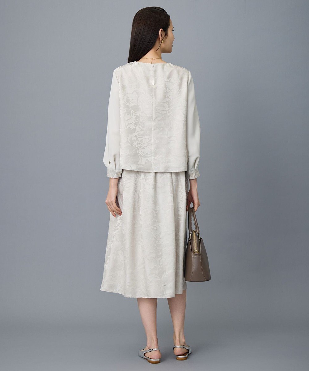 自由区 L 【17号サイズまで展開・セットアップ対応】フラワーオパールプリント スカート 