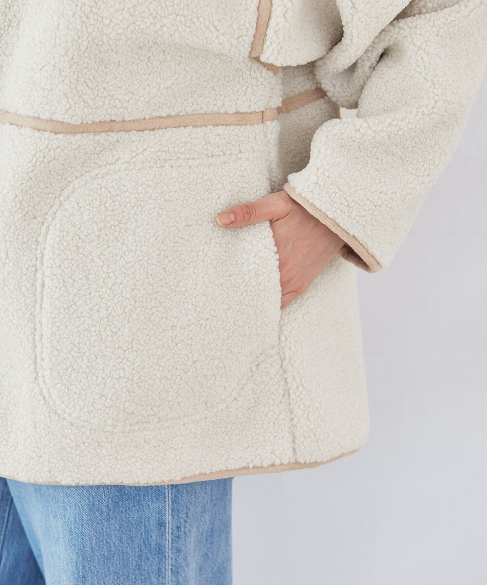 Tiaclasse 2wayリバーシブルボアショートブルゾン 