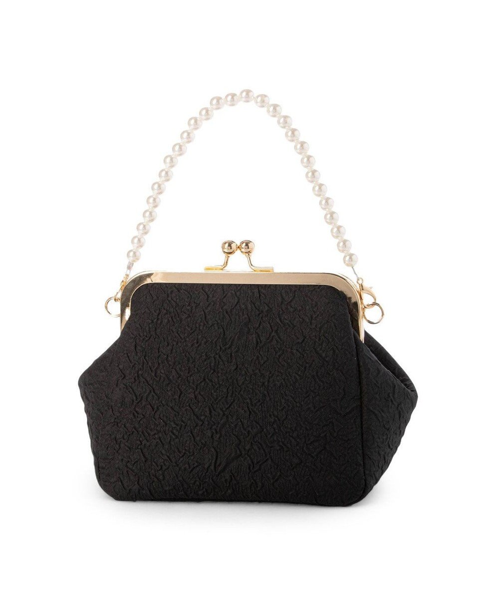 UNBILLION カシュカシュ cachecache / 2wayパールハンドル付きがま口パーティバッグ 