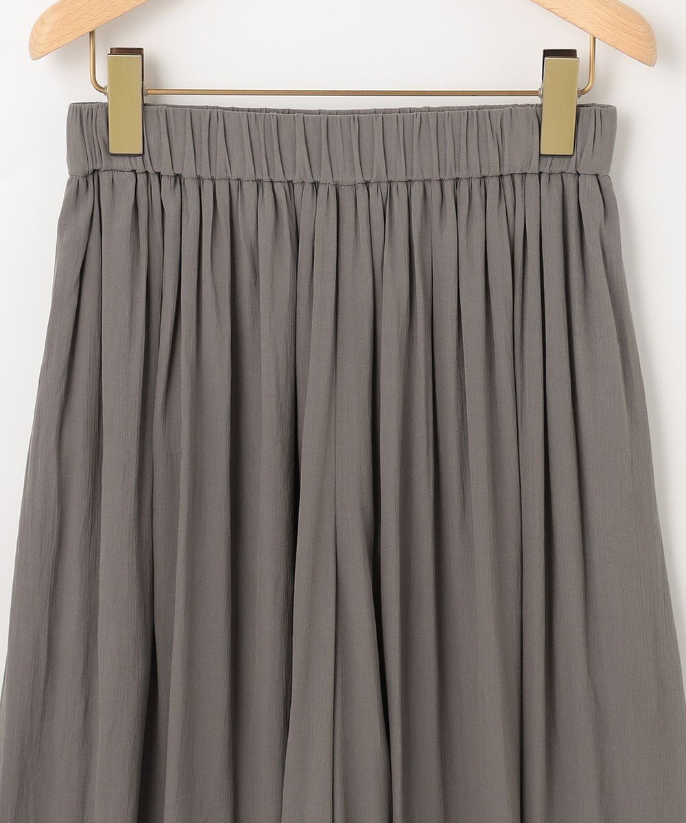 組曲 【ウエストゴム・WEB限定】シアープリーツライクシフォン パンツ 