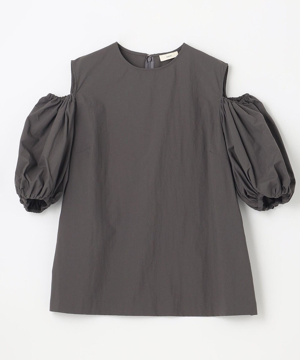 NAVE 【Nave　撥水機能・UVカット・透湿・接触冷感】ナイロンワッシャー ブラウス 