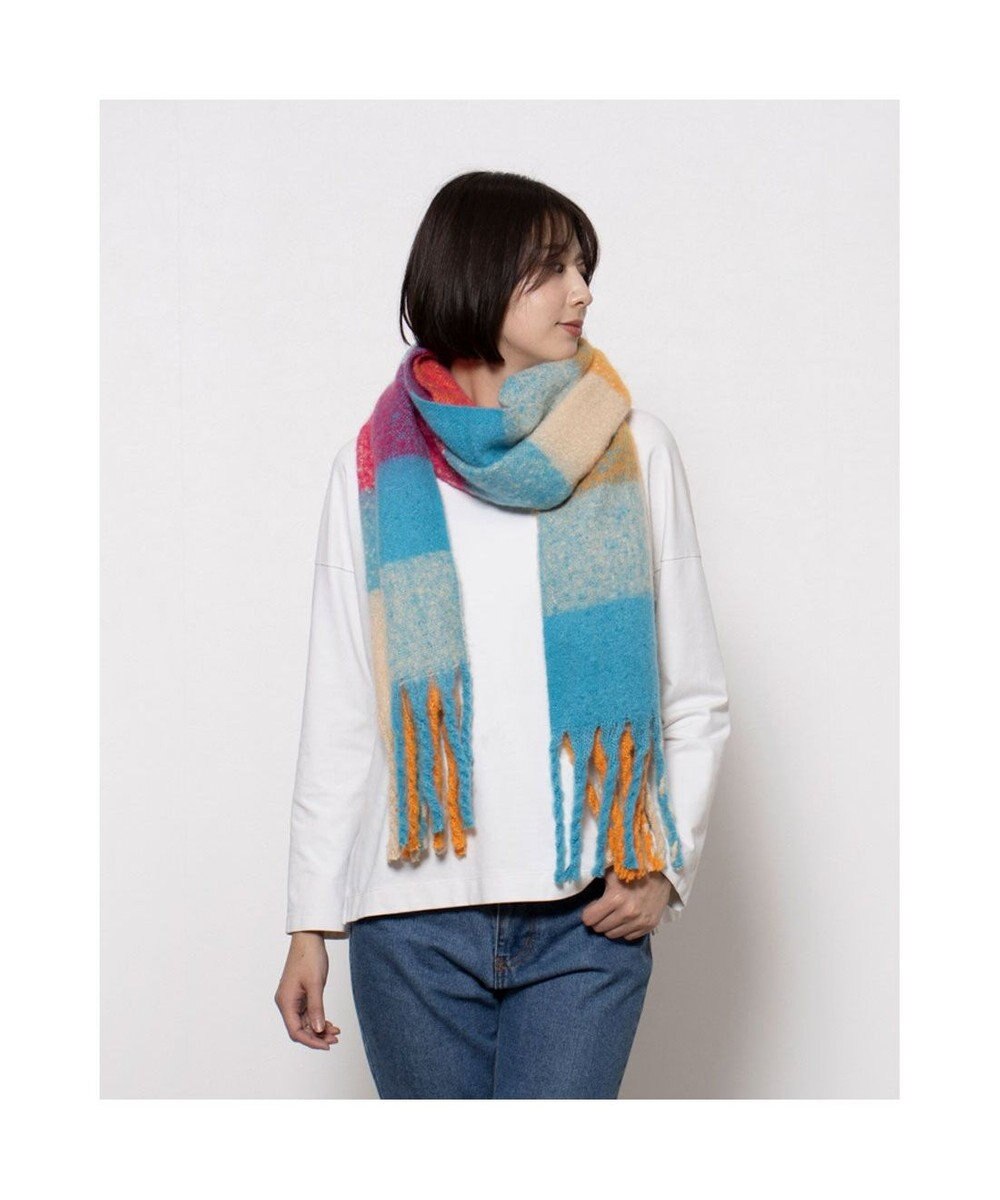 UNBILLION カシュネ cache nez / リサイクルポリブロックチェックストール 