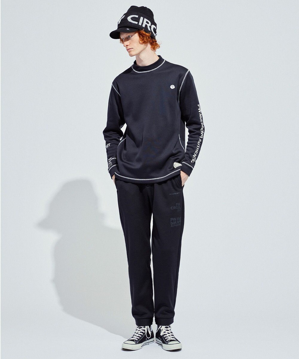 PW CIRCULUS 【裏起毛/防寒】【MEN】ステッチポイント モックネック 