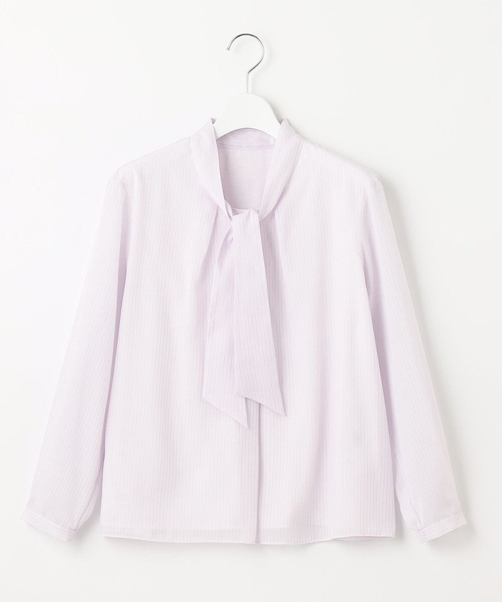 J.PRESS LADIES カチオンストライプ ボウタイ カットソー 