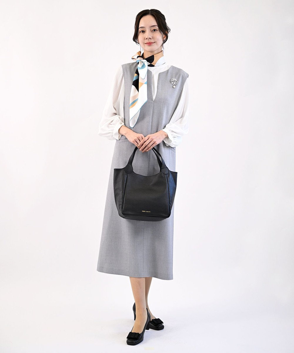 Pointer 日本製 リボンラウンドトゥパンプス 