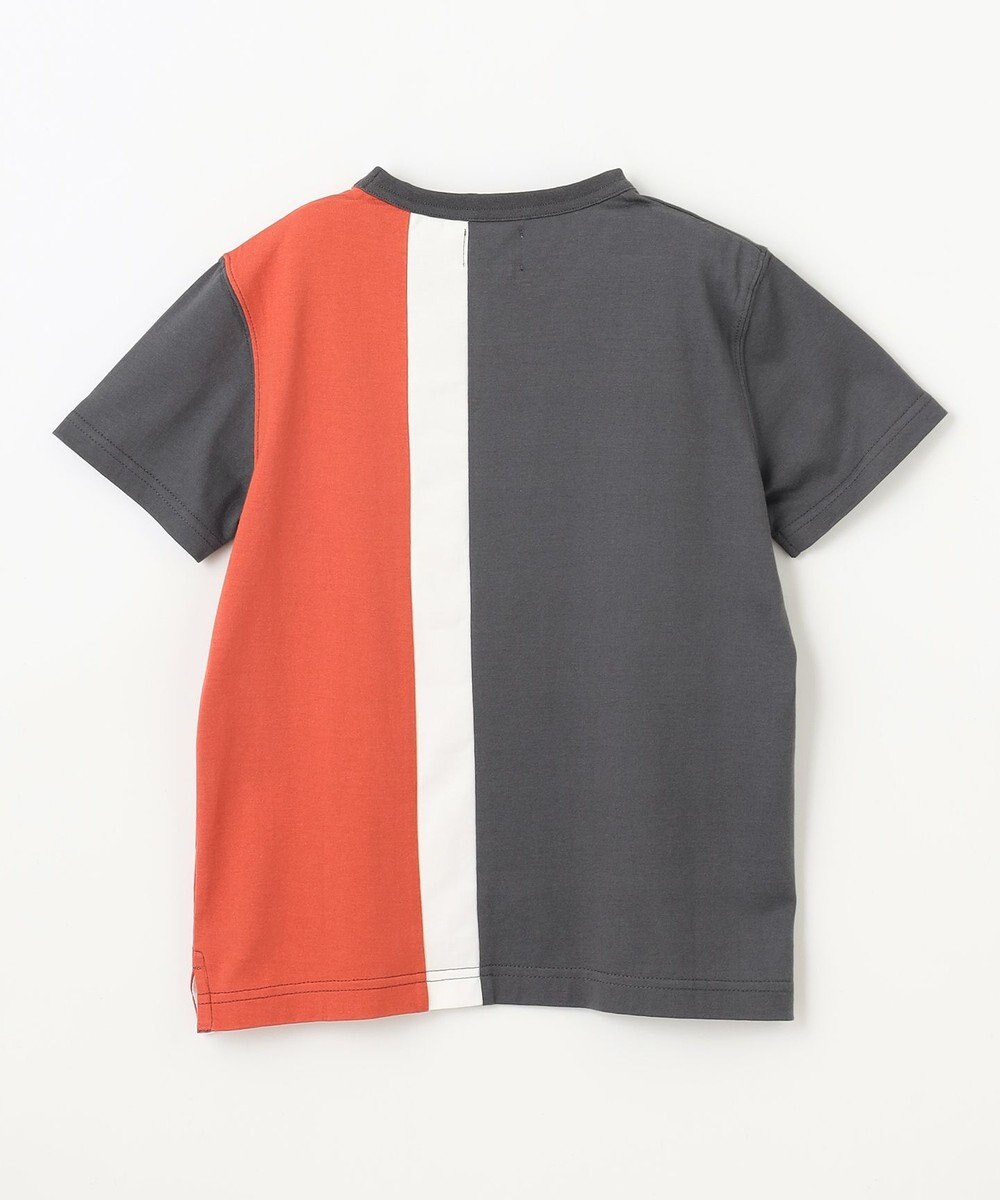 J.PRESS KIDS 【140-170cm】50/2 トリコストライプ 切替Tシャツ 