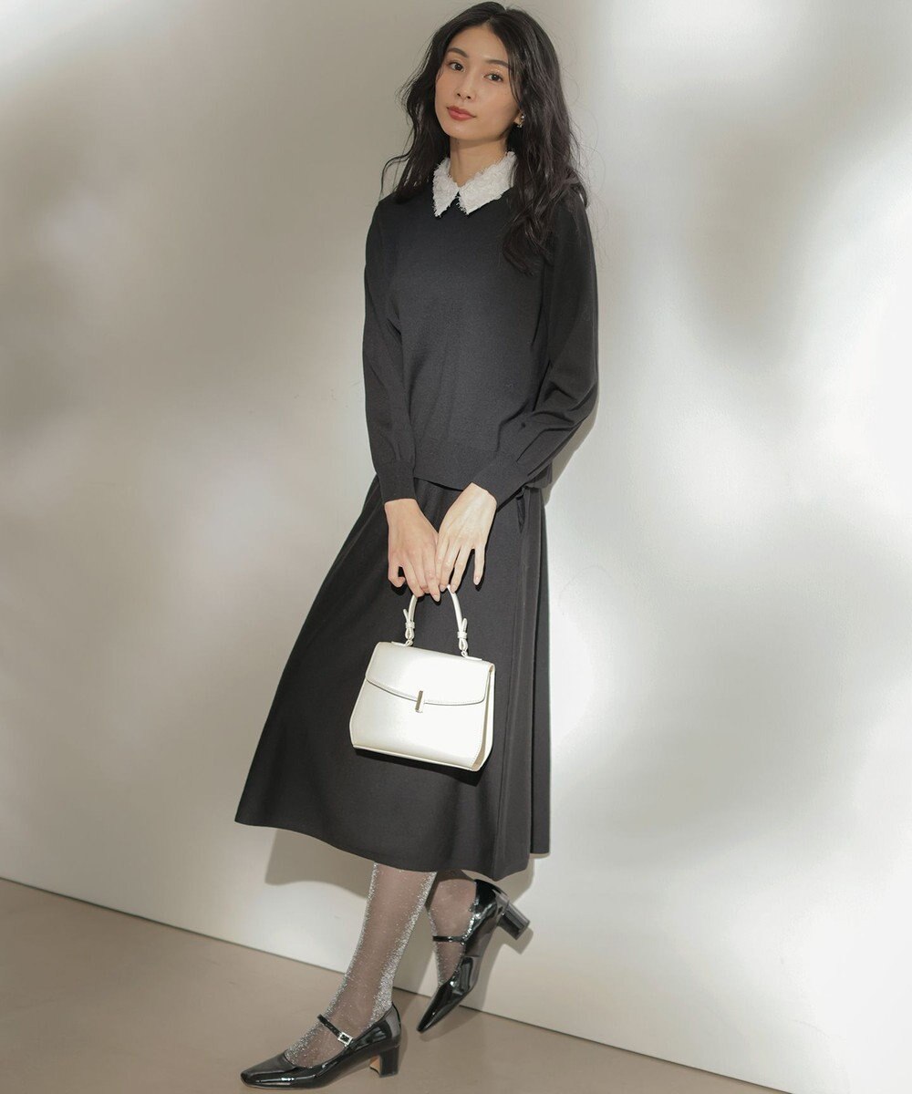 組曲 S 襟付きニットアップ 