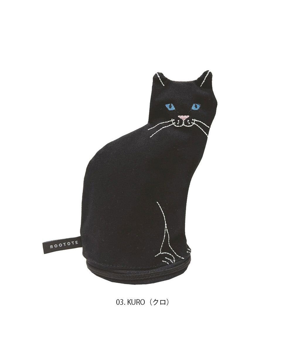 ROOTOTE 1117【ネコポーチ】EU.ウイズルー.オスワリネコ-A 
