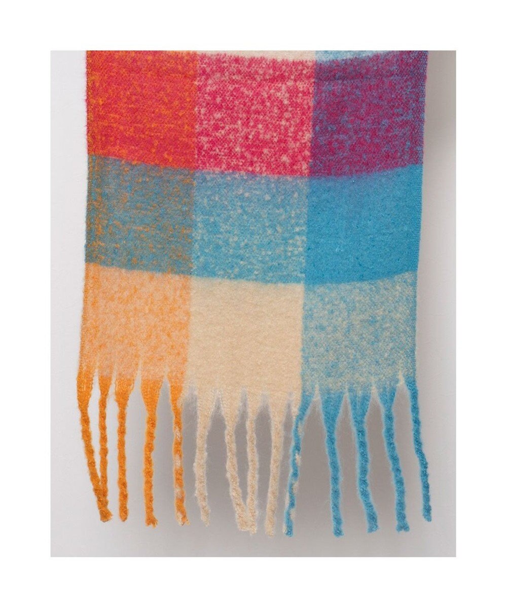 UNBILLION カシュネ cache nez / リサイクルポリブロックチェックストール 