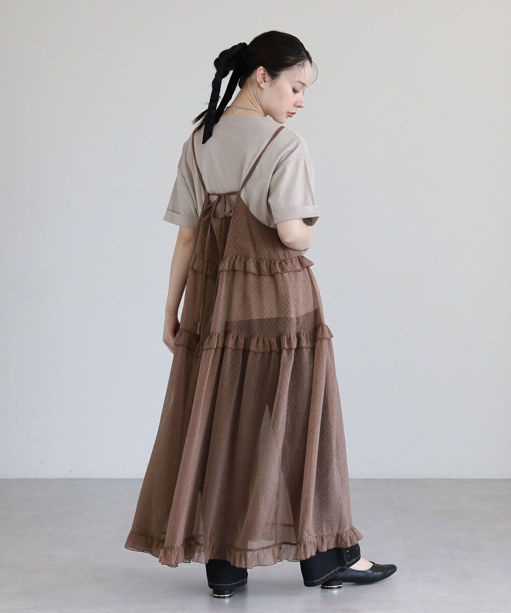 Green Parks ・Ｐｅｔｉｔ　Ｆｌｅｕｒ　シアーティアードキャミワンピ 