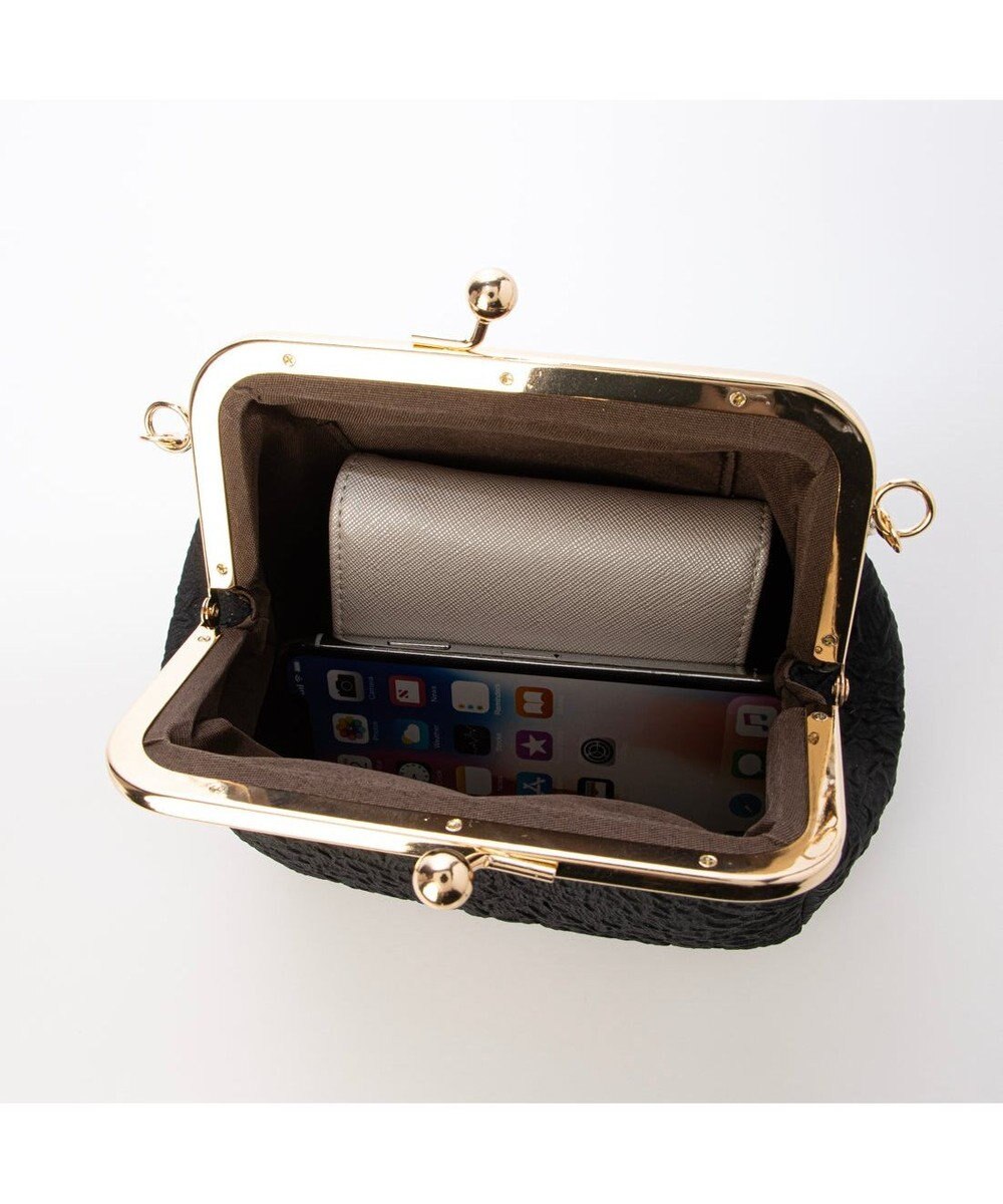 UNBILLION カシュカシュ cachecache / 2wayパールハンドル付きがま口パーティバッグ 