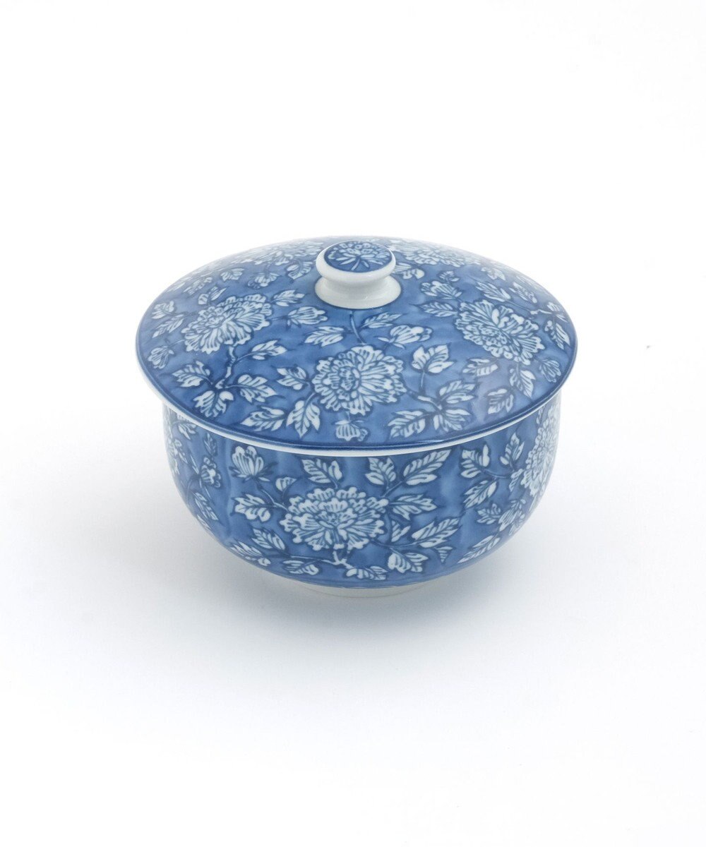 たち吉 【たち吉】染牡丹蓋付お茶呑茶碗〈５客〉美濃焼 