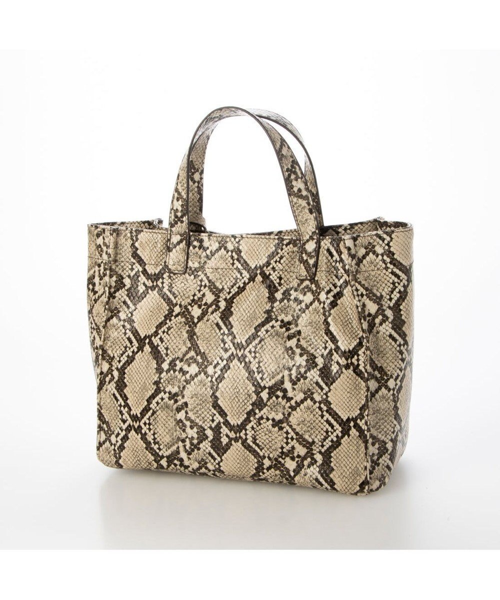 UNBILLION カシュカシュ cachecache / パイソン柄手提げトートS 