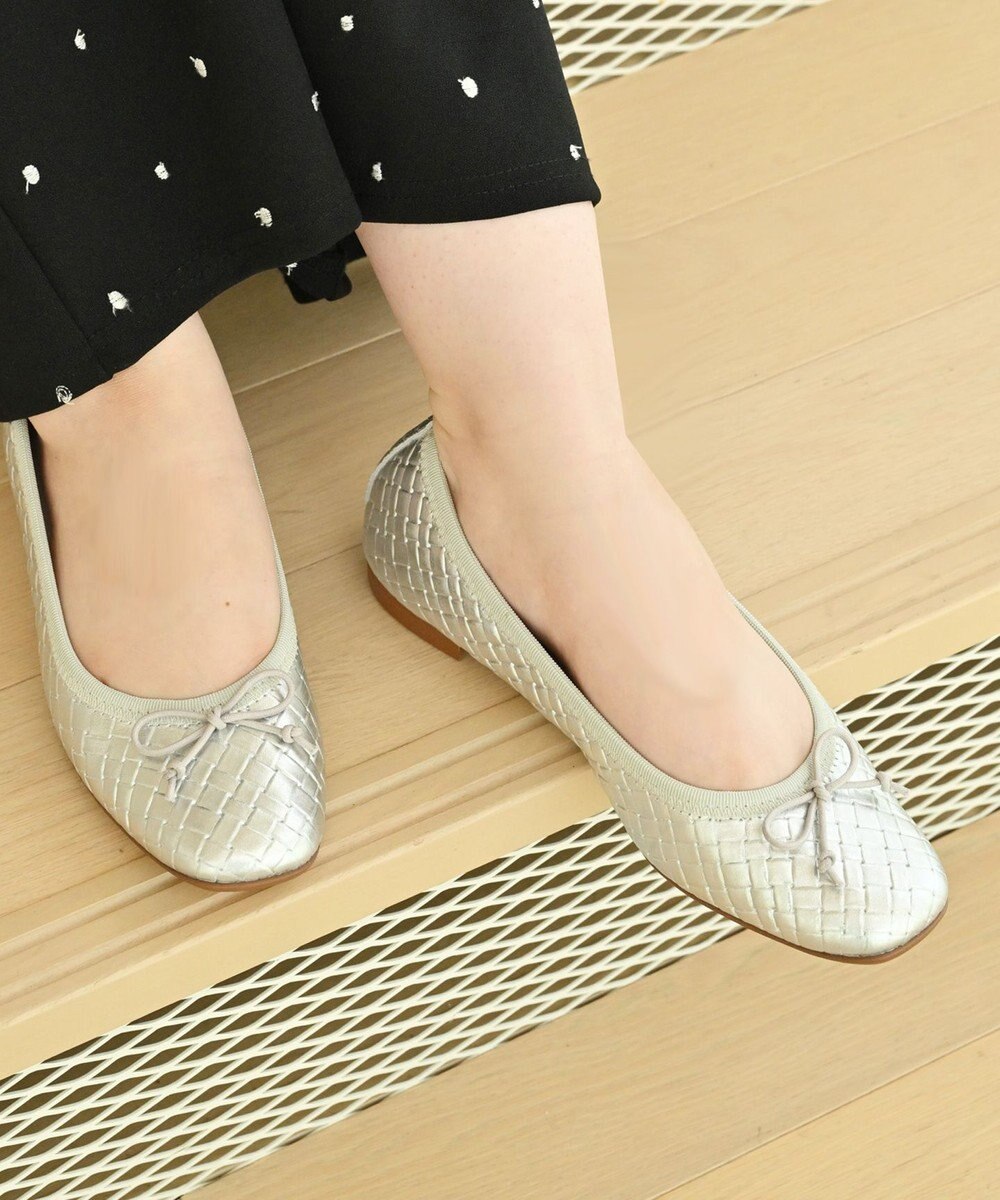 nouvelleRobe Oū 【本革・高反発】Square スクエアトゥ メッシュバレエシューズ 