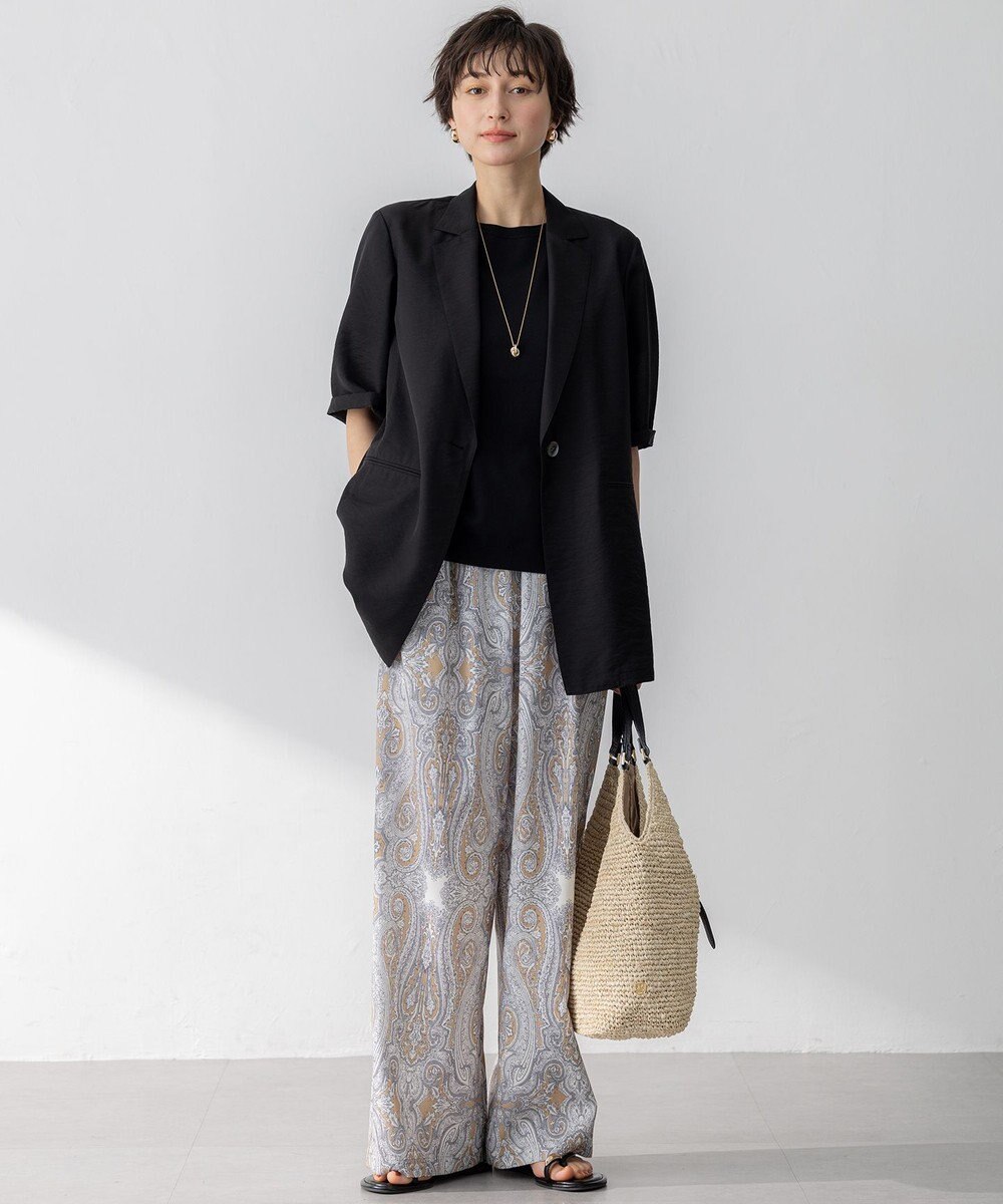 23区 【Oggi6月号掲載/速乾性/接触冷感】シアータンブラー ハーフスリーブ ジャケット 