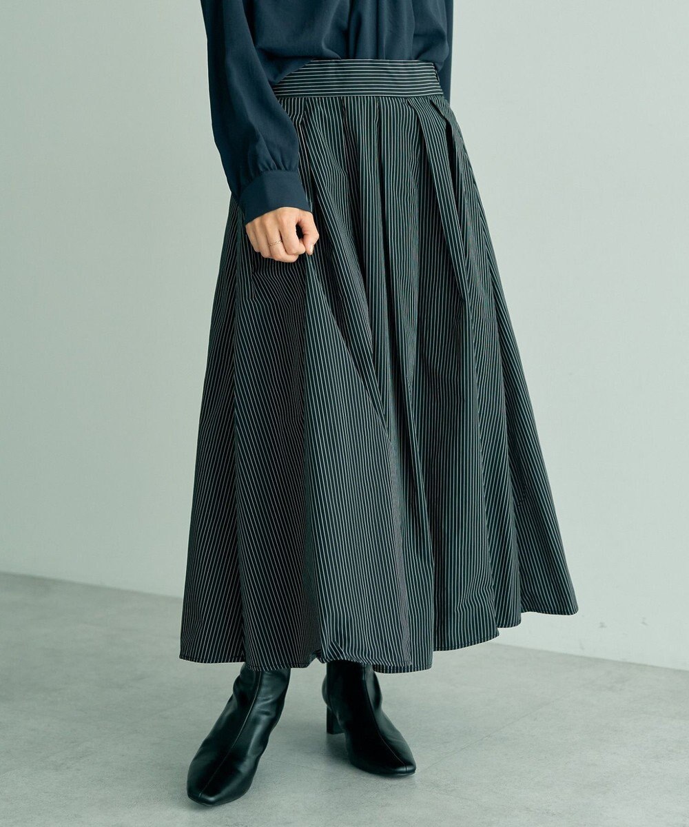 YECCA VECCA タックフレアスカート 