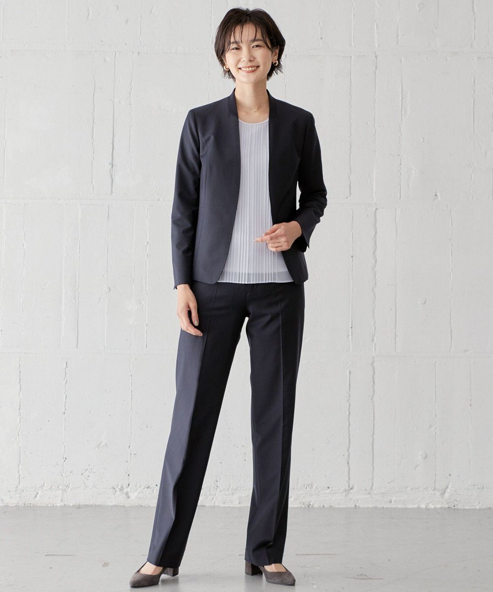 J.PRESS LADIES S BAHARIYE SOLID ストレート パンツ 