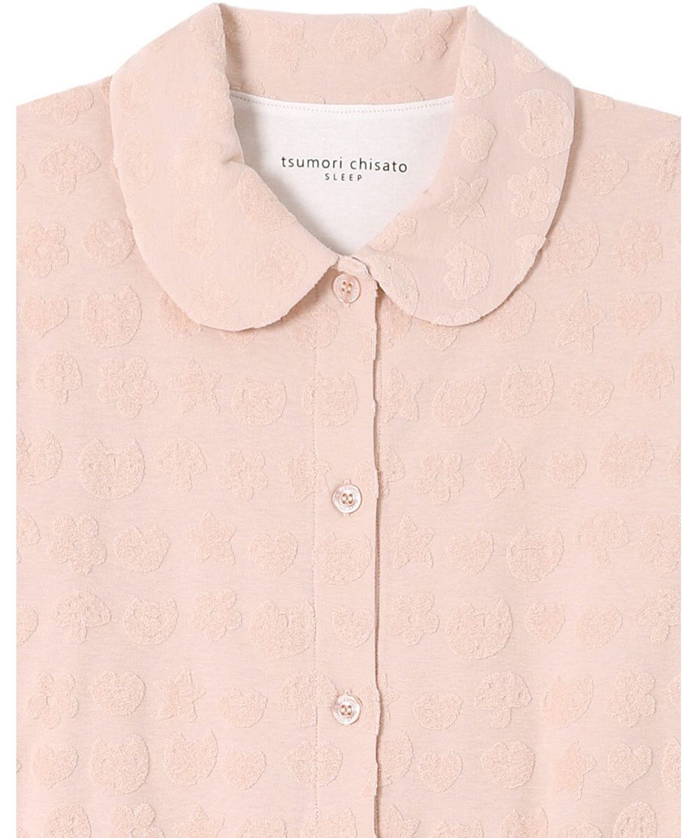 tsumori chisato SLEEP ツモリチサト パジャマ 長袖 長ズボン 綿混(本体) パイル素材 上下セット 前開き tsumori chisato SLEEP UDX556 /ワコール 