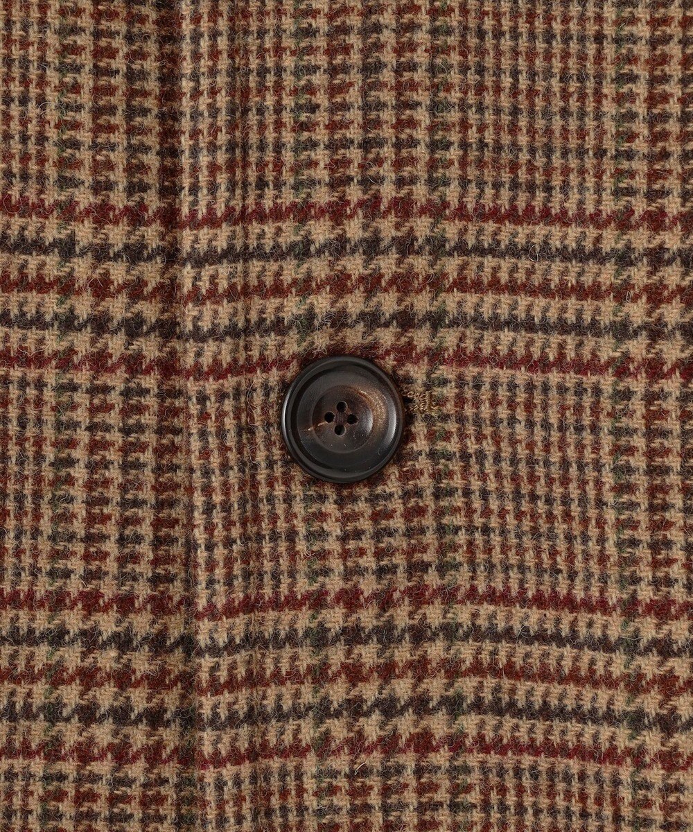 J.PRESS MEN 【KING SIZE】【JAPAN TWEED with REAL SHETLAND】ガンクラブチェック バルカラーコート 