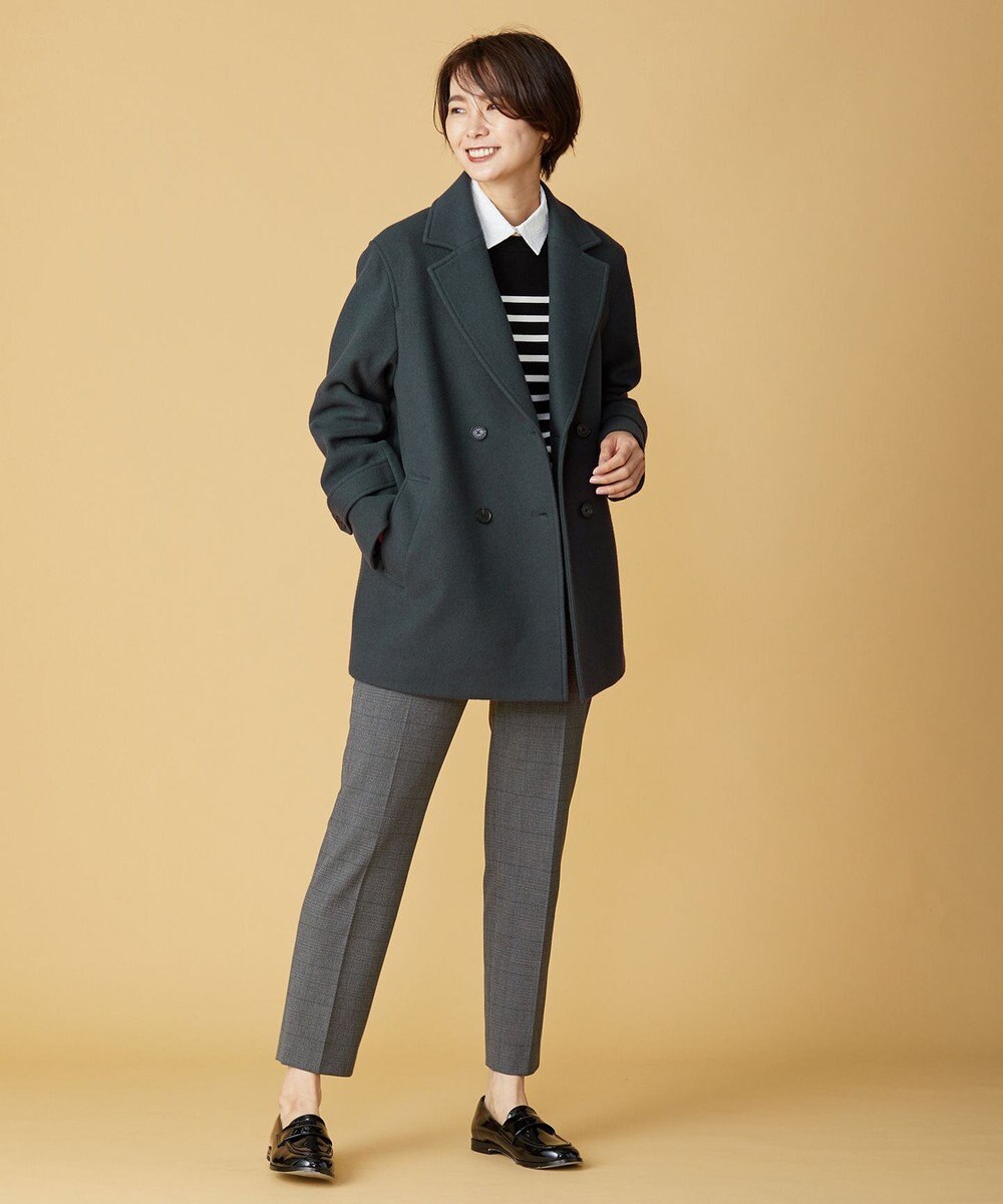 J.PRESS LADIES Jackal 140s ソフトメルトン Pコート 