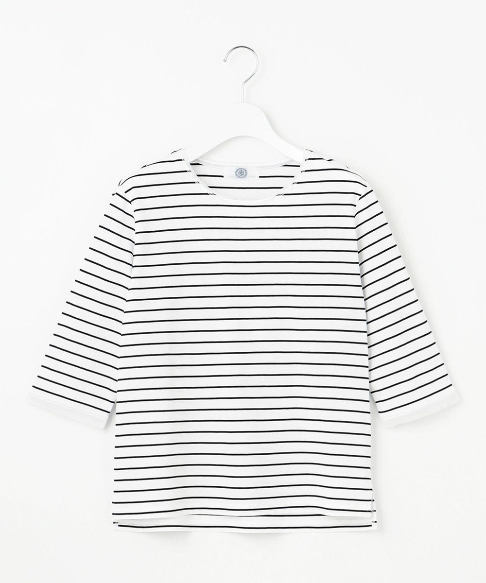 J.PRESS LADIES 【洗える】スムースジャージー ボーダー カットソー 