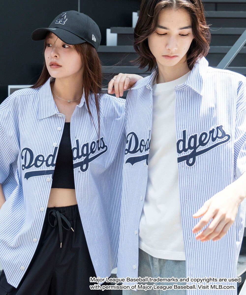 WEGO 【ユニセックス着用ITEM】別注MLBストライプグラフィックシャツ（SS） 