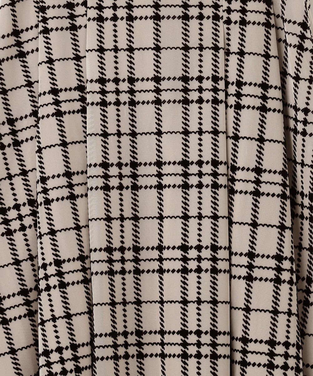 Feroux フロッキーチェック・ドット スカート 