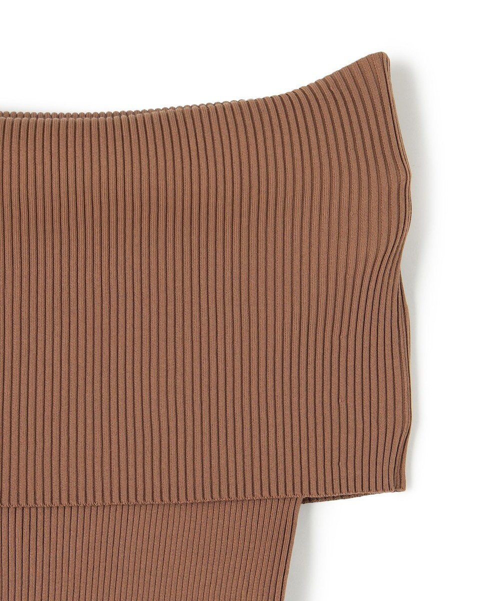 BEIGE， 【洗える】BRERA / オフショルダーストレッチリブニット 