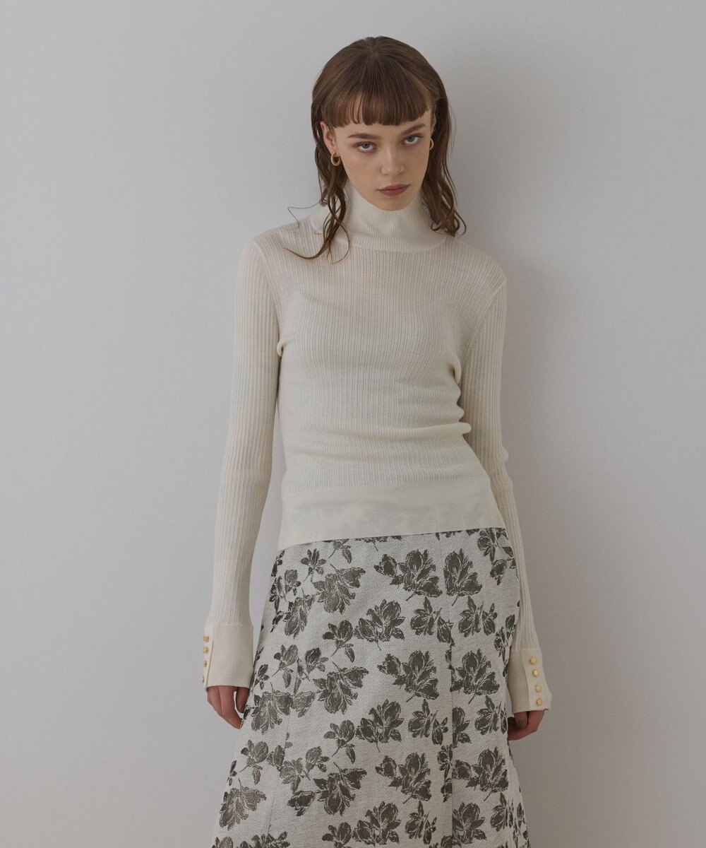 GRACE CONTINENTAL ウールハイゲージニットトップ 