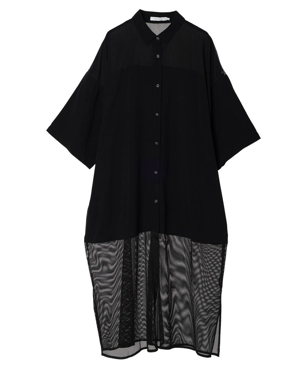 AMERICAN HOLIC サラックールメッシュ切替ワンピース 