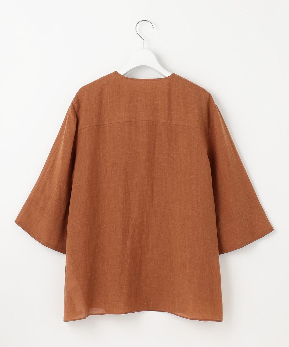 自由区 L 【カタログ掲載・接触冷感・洗える】ラミーローンプルオーバー ブラウス 