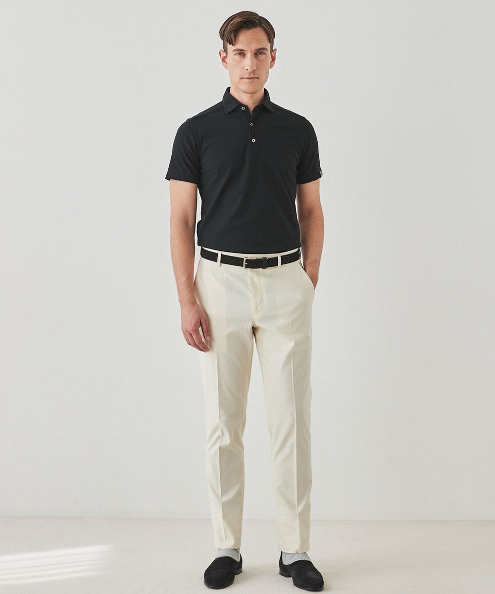 GOTAIRIKU 仕事で着られる綿パン【吸水速乾/ストレッチ/折り目加工】クールマックスコットンパンツ_ノータック（25年モデル） 