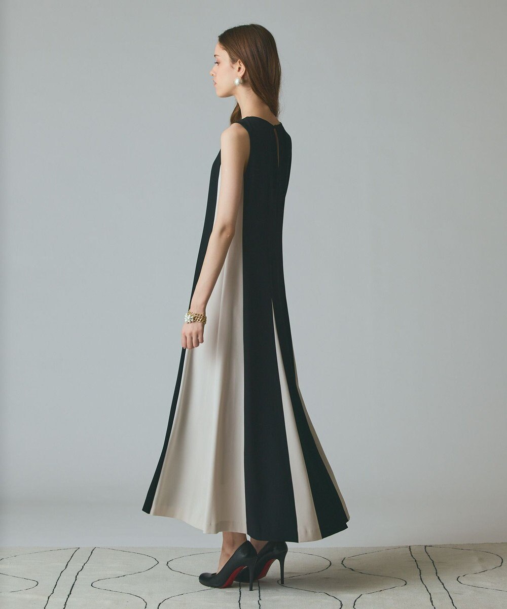 GRACE CONTINENTAL バイカラー切替ドレス 
