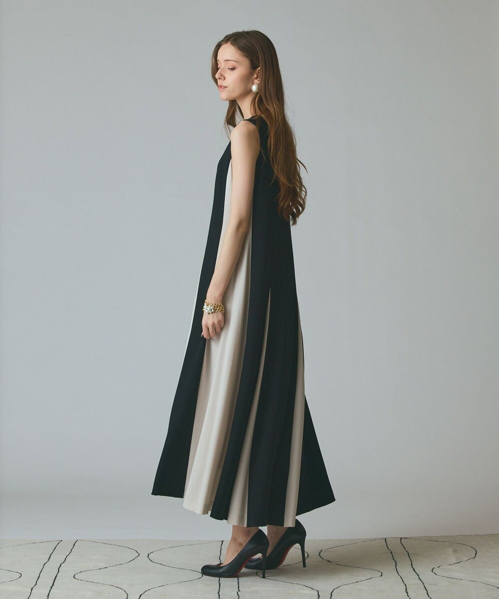 GRACE CONTINENTAL バイカラー切替ドレス 