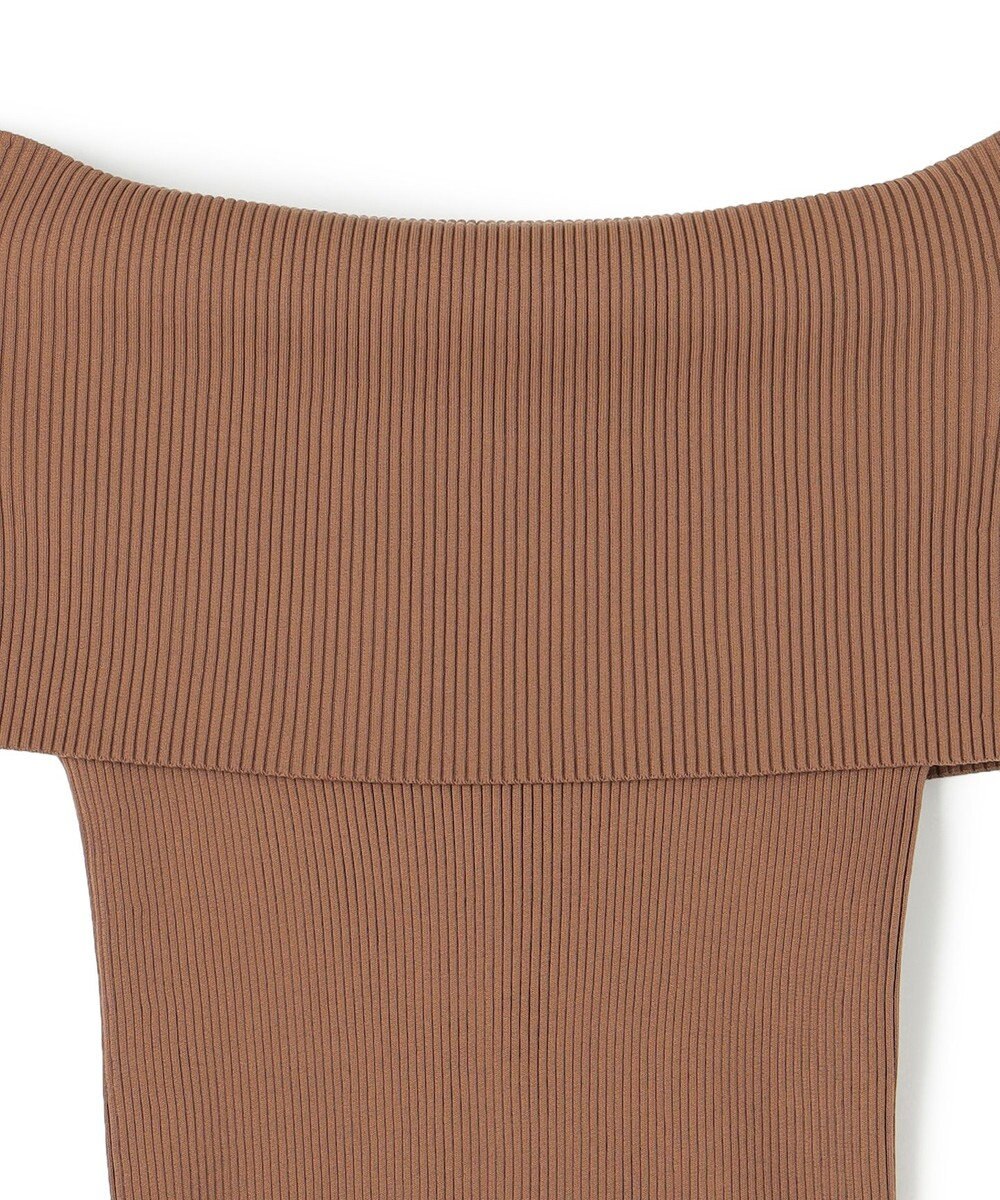 BEIGE， 【洗える】BRERA / オフショルダーストレッチリブニット 