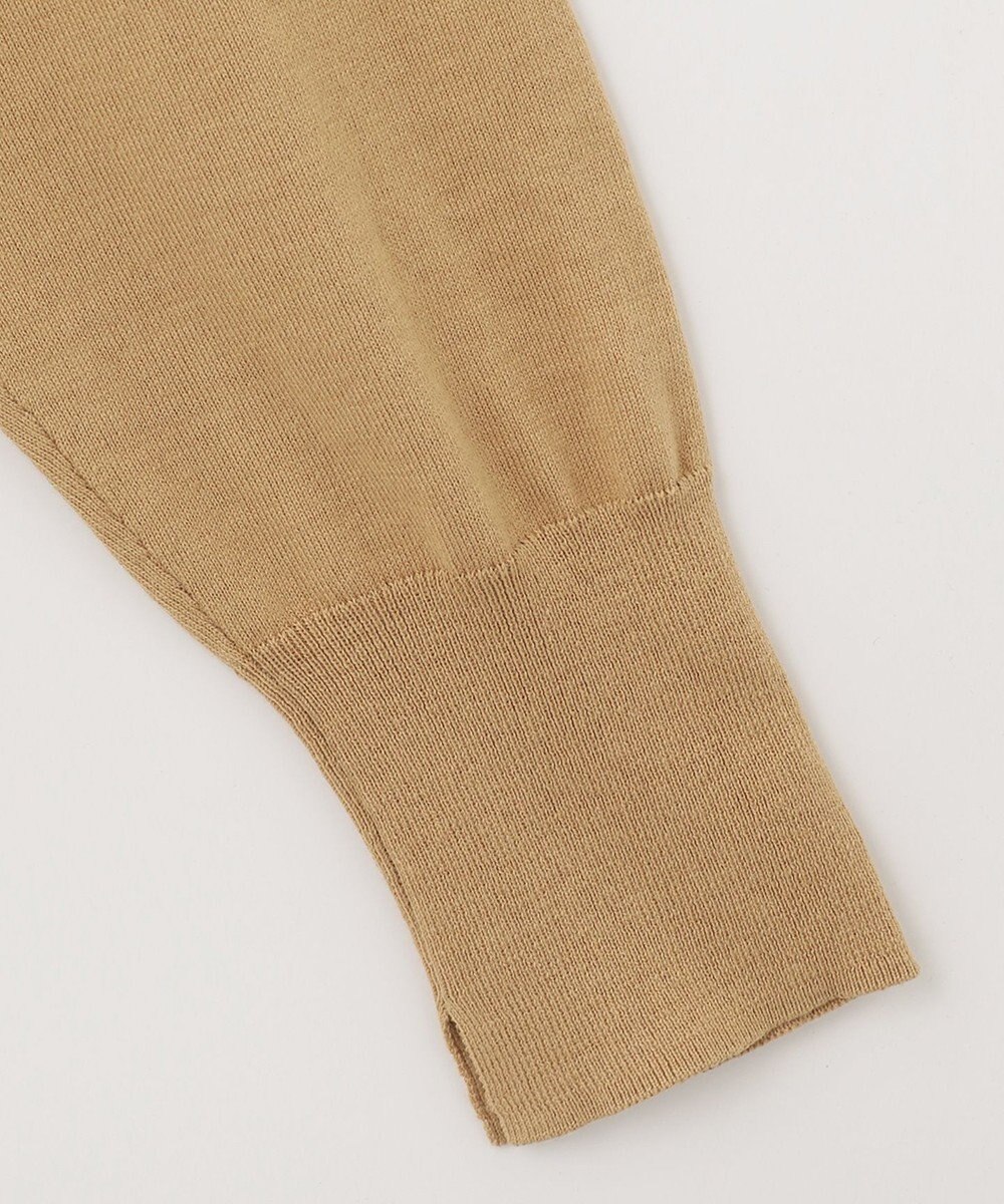 自由区 【洗える】シルクコットンハイゲージ Vネックカーディガン 