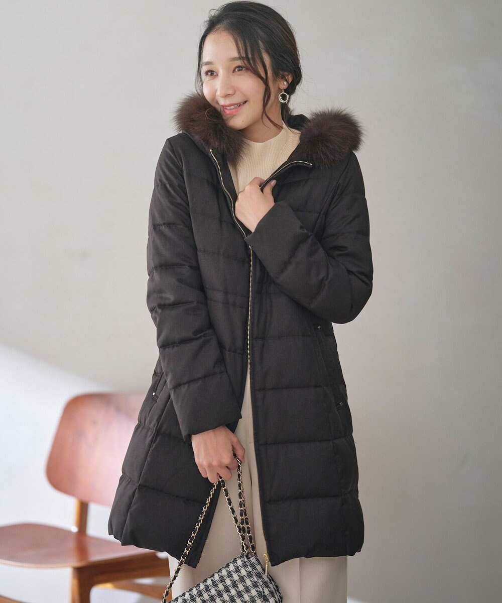 ANY SIS 【撥水・洗える】リッチファーフードロング ダウン 