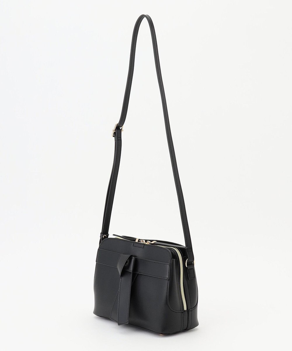 LA BAGAGERIE 【maison vert】 【超軽量・多収納】バイカラーリボンショルダーバッグ 