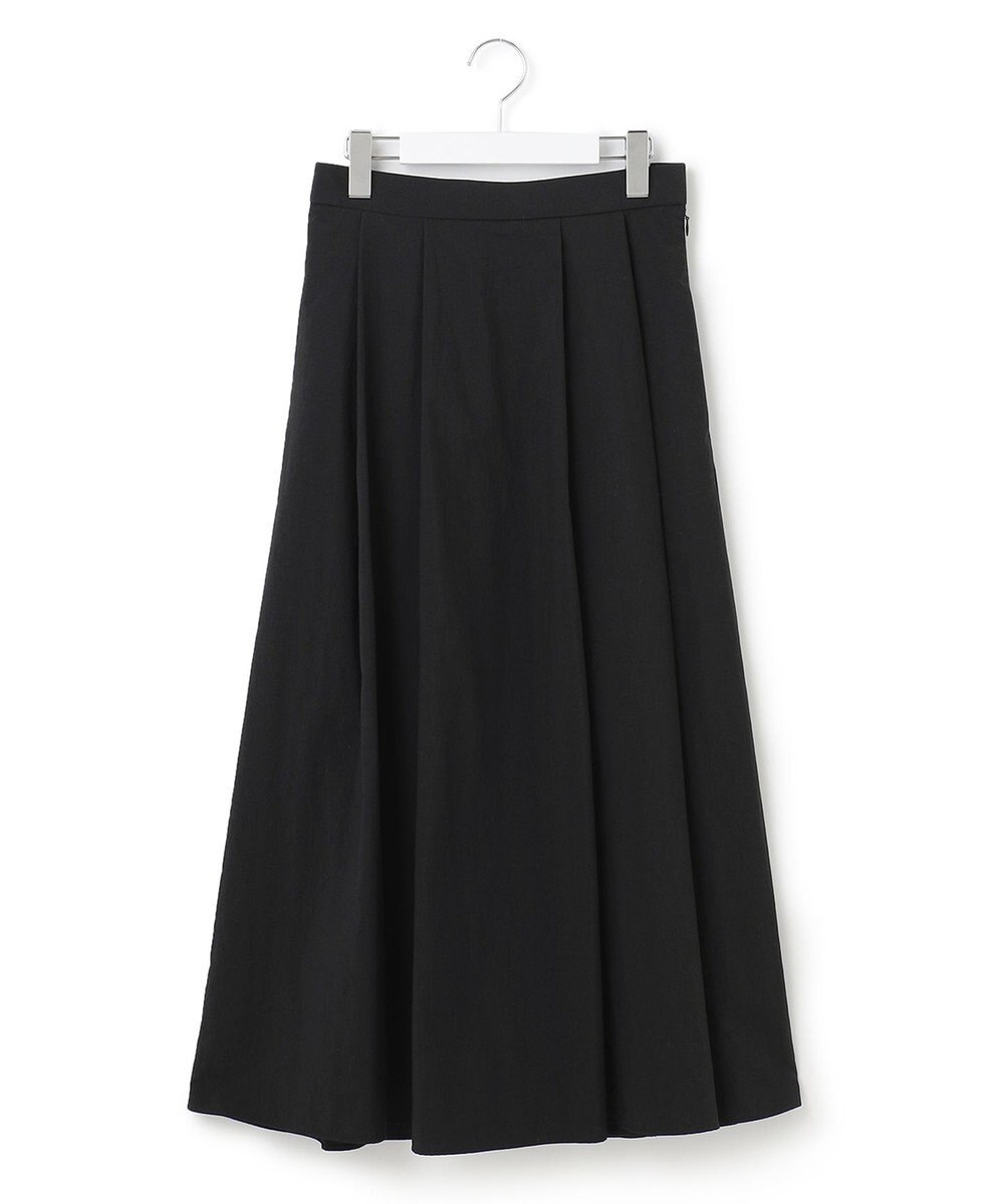 23区 【WEB限定】マットナイロンタフタ フレアスカート 