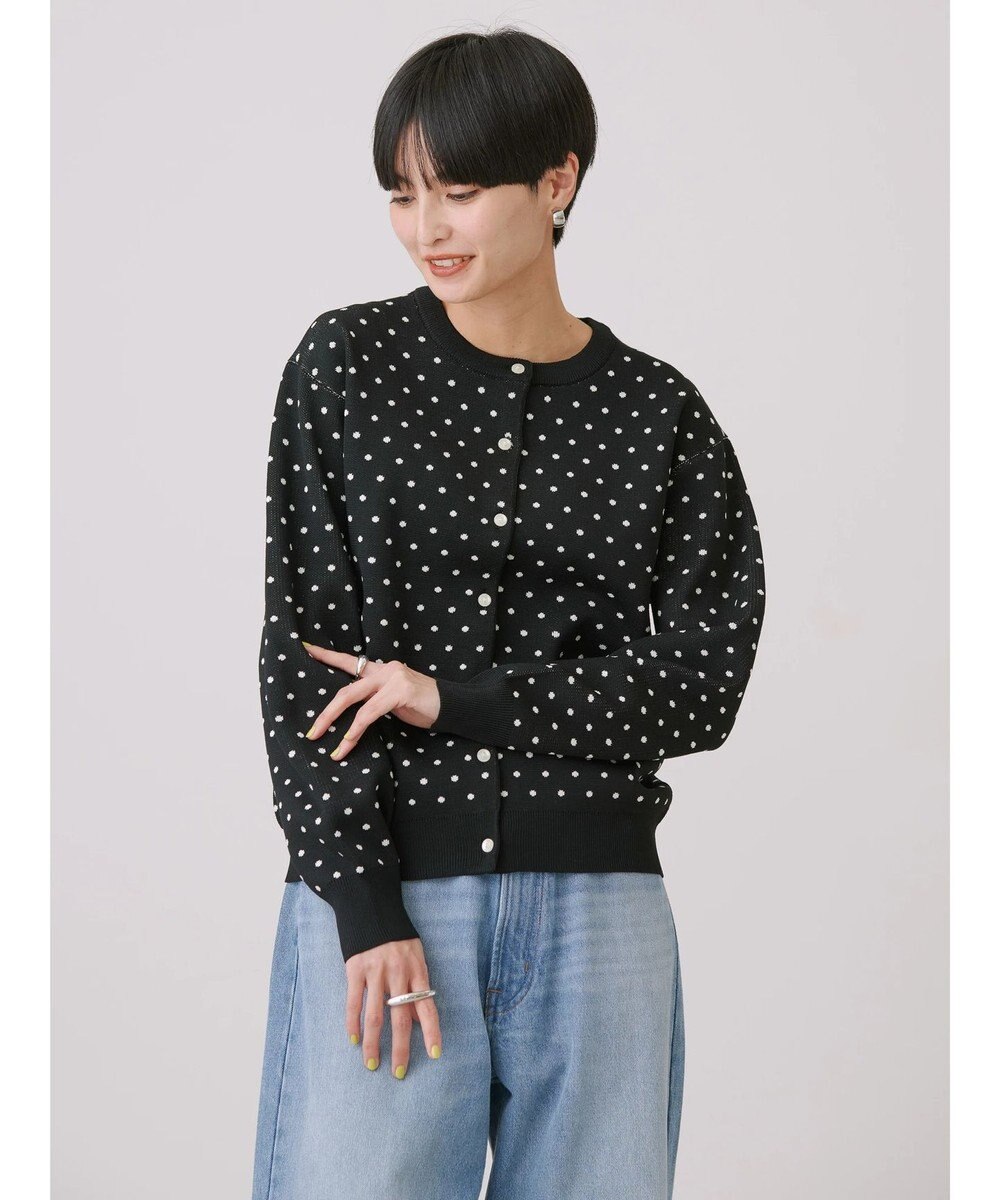 AMERICAN HOLIC エコカルットＤｏｔクルーネックカーディガン 