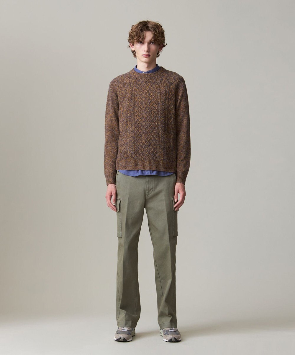 J.PRESS MEN 【KING SIZE】【Cash Lamb’s wool】ケーブルニット / クルー 