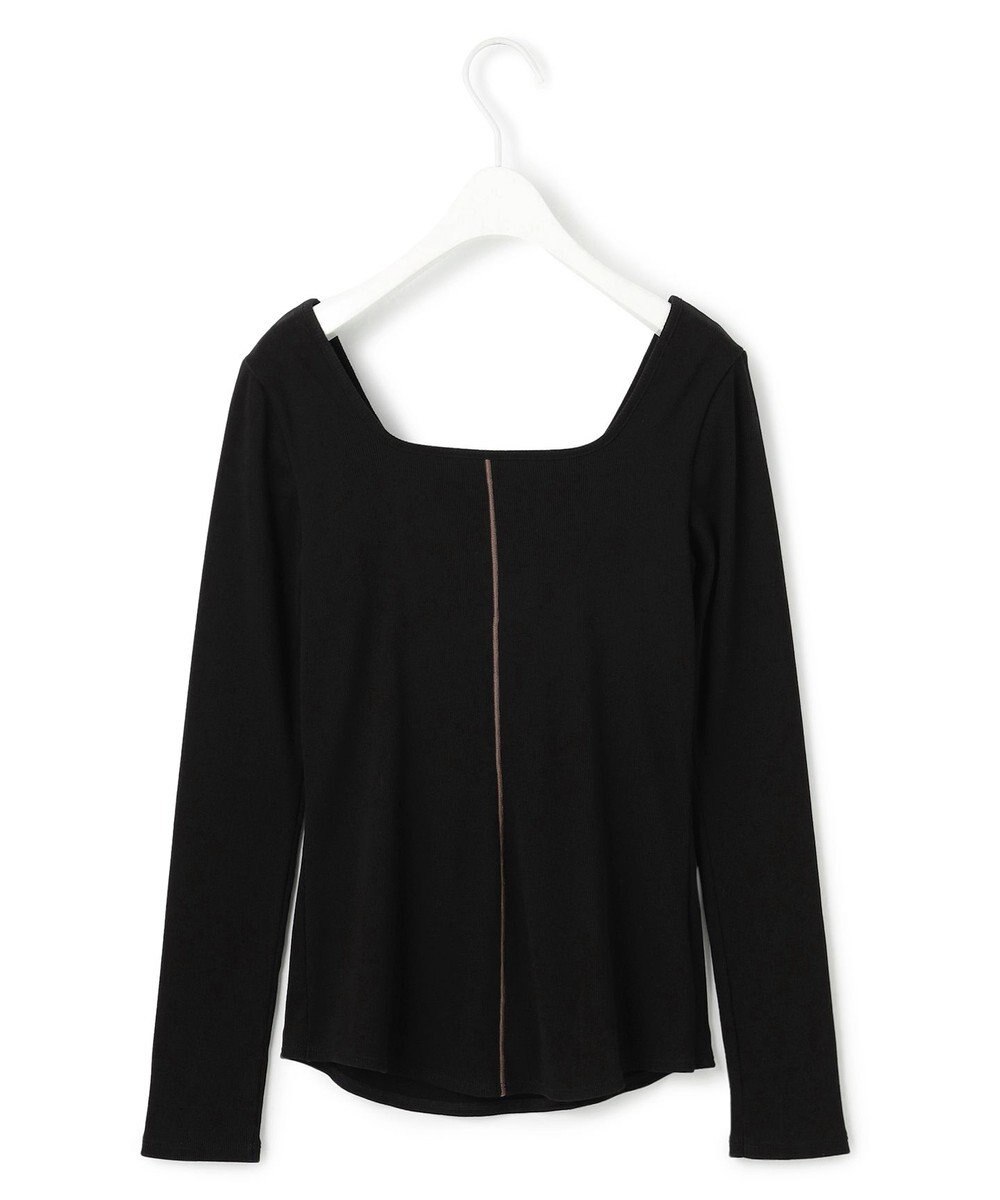 ICB 【洗える】【OUR WACOAL コラボ】カップイン スクエアネックロングTシャツ 