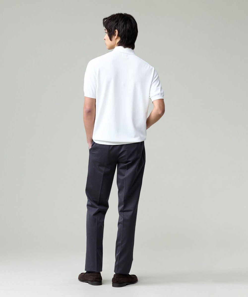 J.PRESS MEN 機能×縫製₌快適な着心地 「高見え」ニットポロ【接触冷感 / 洗える】ホールガーメントニット ポロシャツ 