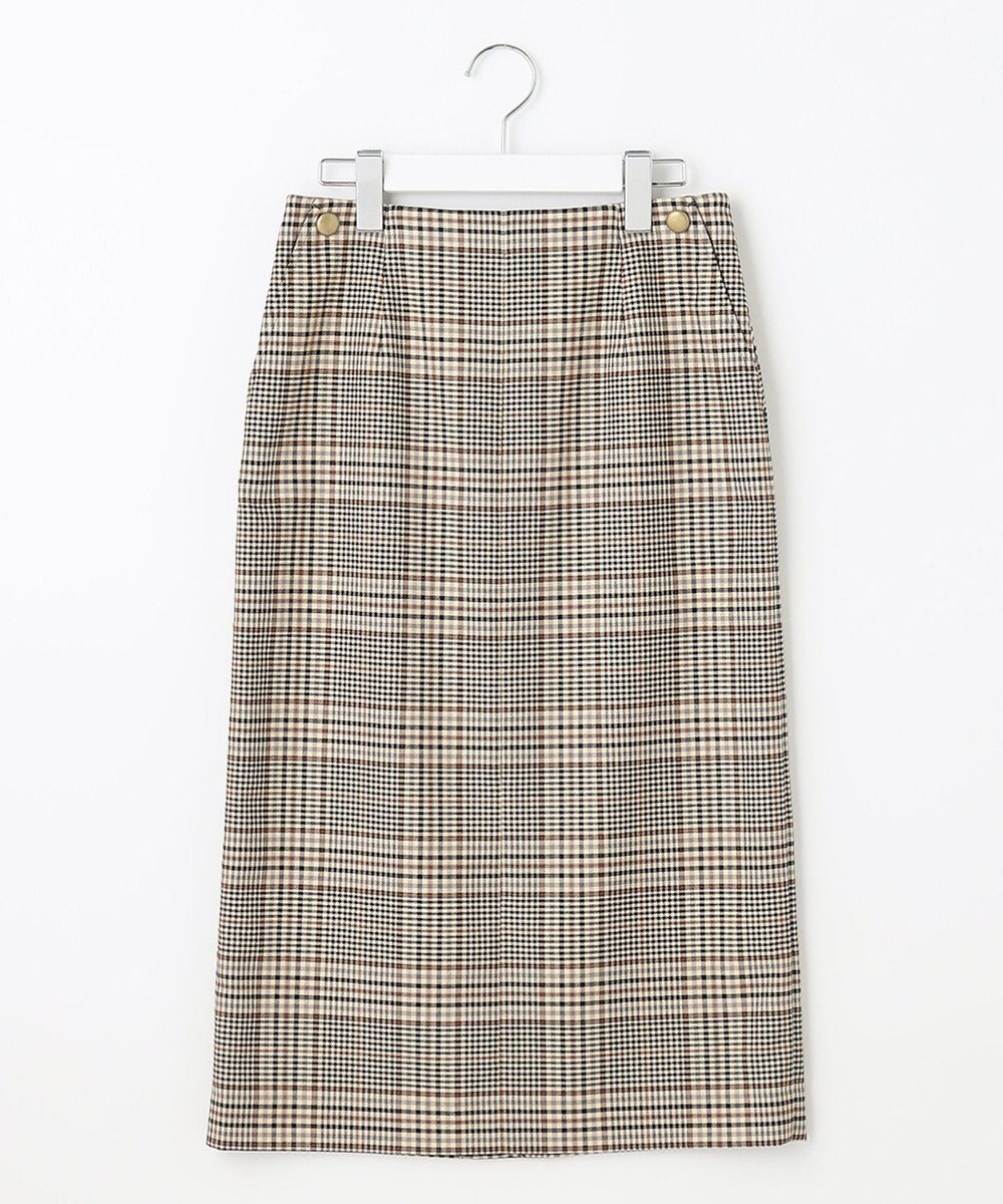 J.PRESS LADIES 【洗える】PL/Visストレッチチェック スカート 