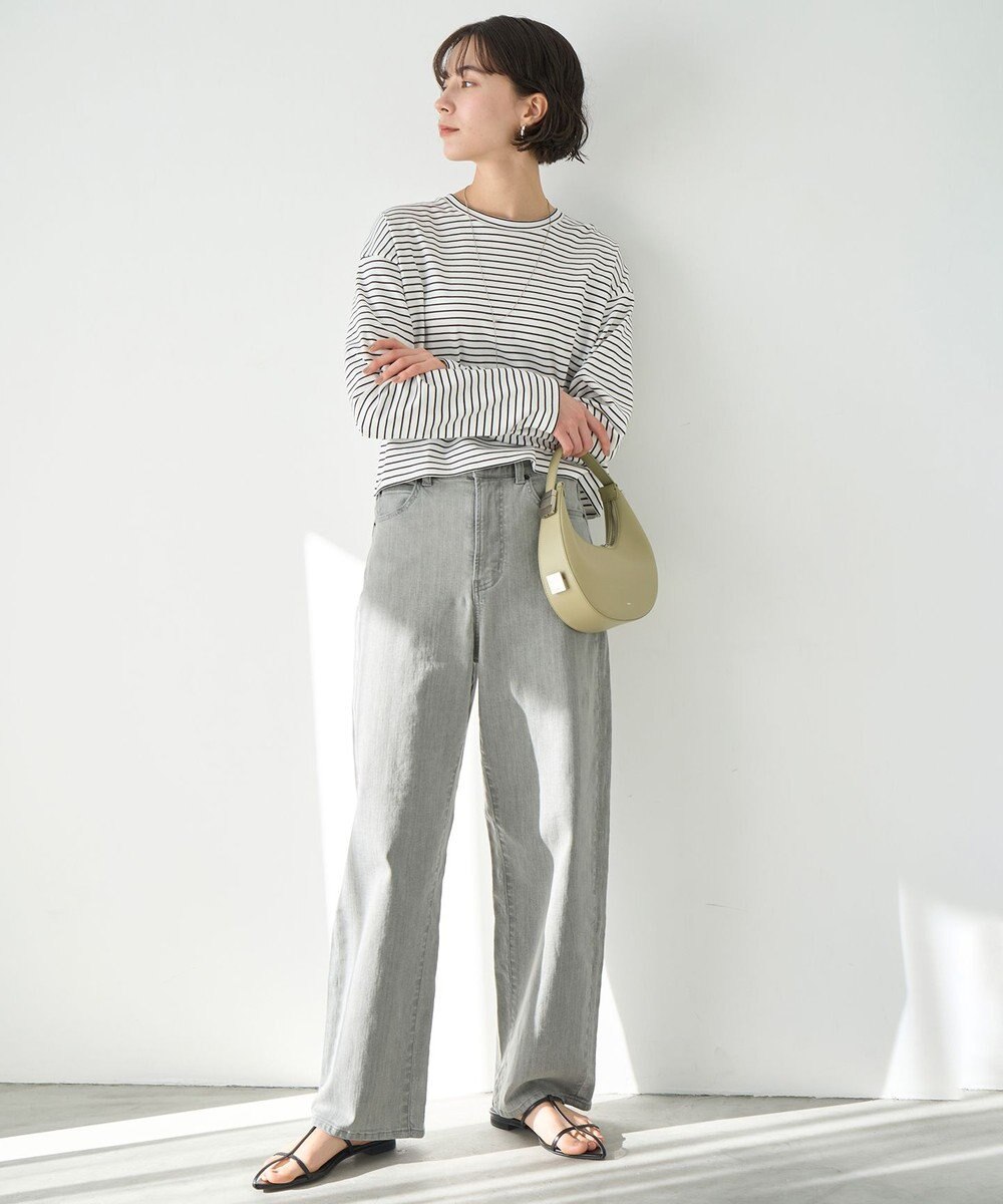 UNFILO 【洗える】クロップドＴシャツ 