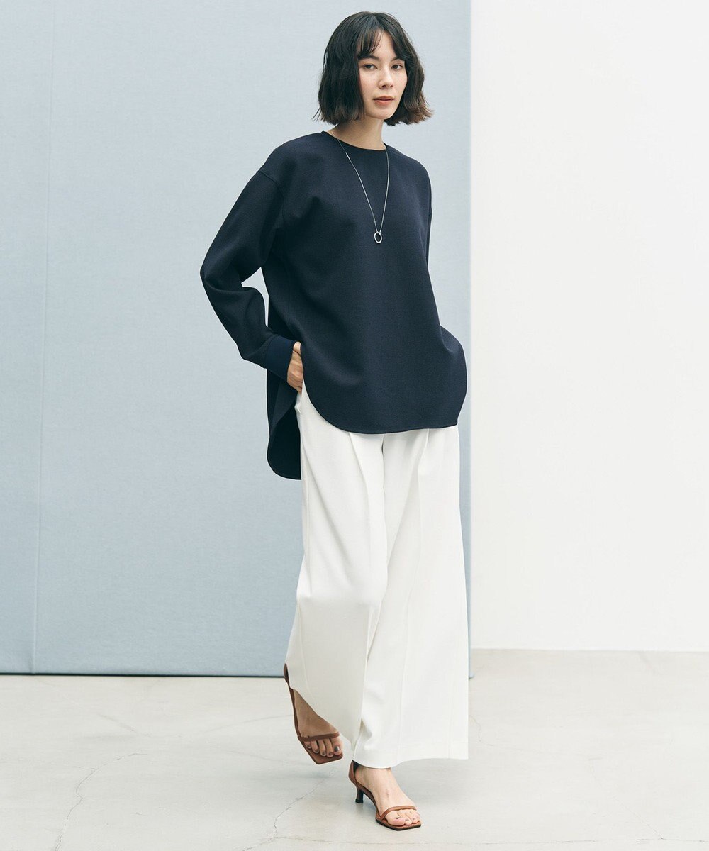 UNFILO ジョーゼット ラウンドテール プルオーバー 