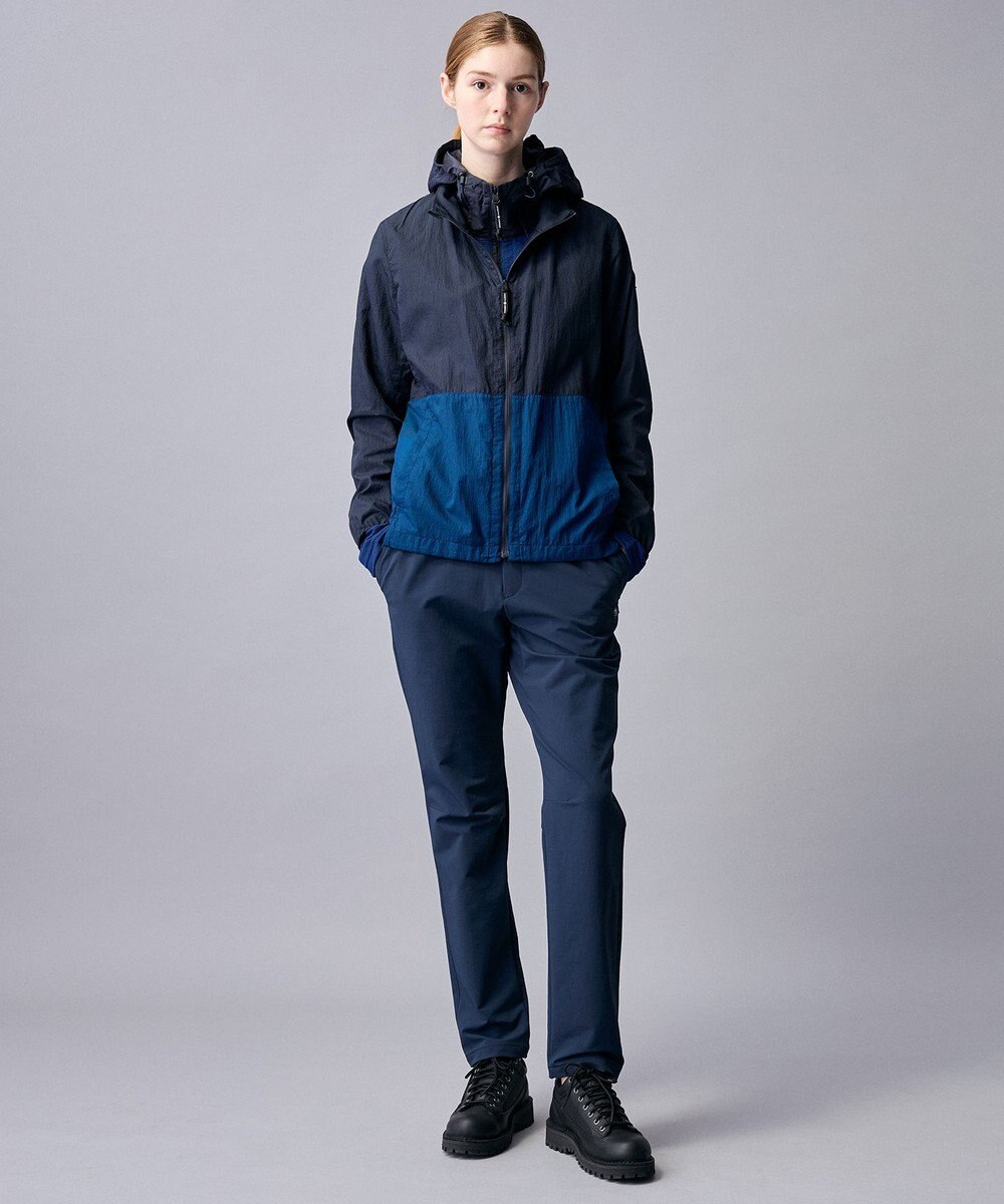 JOSEPH ABBOUD MOUNTAIN 【異素材コンビネーション】グリットワッフルアクティブパーカー 